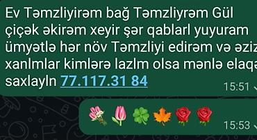 Xidmət: Ev və bağ təmizliyi Məkan: Bakı Təklif olunan işlər: - Mənzil - şəkil 3