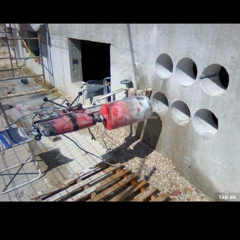 Beton kesmek deşmek sökmek daşımaq sesoz tozsuz hilti karotla ve