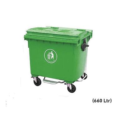 Zibil qabı ve Tullanti qabi 660 litrlik – böyük tutum və rahat - şəkil 2