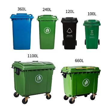 Zibil qabı ve Tullanti qabi 660 litrlik – böyük tutum və rahat - şəkil 3