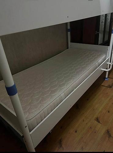 Oğlan və qız üçün, Çarpayı, Matras ilə, Siyirməsiz, Dəmir - şəkil 4