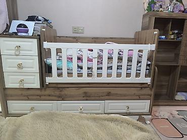 Oğlan və qız üçün, İşlənmiş, Dördbucaq, Beşik, Yellənmə mexanizmsiz - şəkil 2