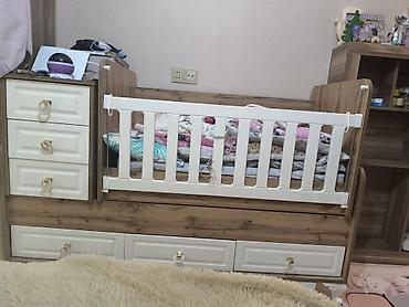 Oğlan və qız üçün, İşlənmiş, Dördbucaq, Beşik, Yellənmə mexanizmsiz - şəkil 4