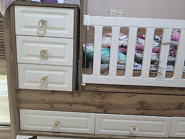 Oğlan və qız üçün, İşlənmiş, Dördbucaq, Beşik, Yellənmə mexanizmsiz - şəkil 5