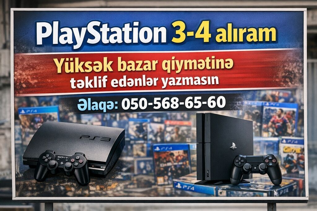 Satmaq istədiyiniz plasytation haqqında ətraflı məlumat göndərin