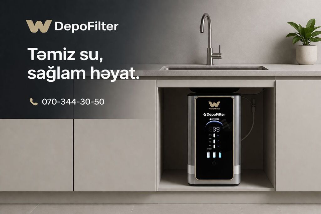 DepoFilter – mətbəx üçün su təmizləmə sistemi Hər növ filter