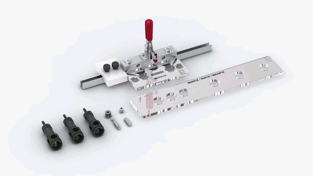 Komplektə aşağıdakılar daxildir. 1.Minifix və dubel yeri üçün əsas