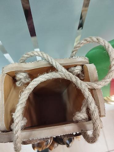 Kənd üslubunda hazırlanmış, təbii materiallarla bəzədilmiş bu - şəkil 4