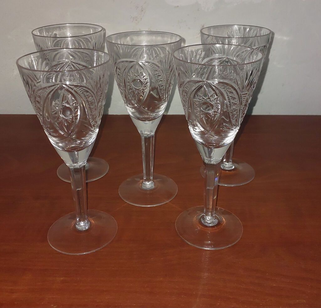 Rusiyanin xrustal bokallari, 5 eded 60azn