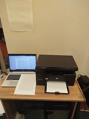 Hp laserjet 1132 3/1də çap,copy,skan heçbir problemi yoxdur tam - şəkil 2