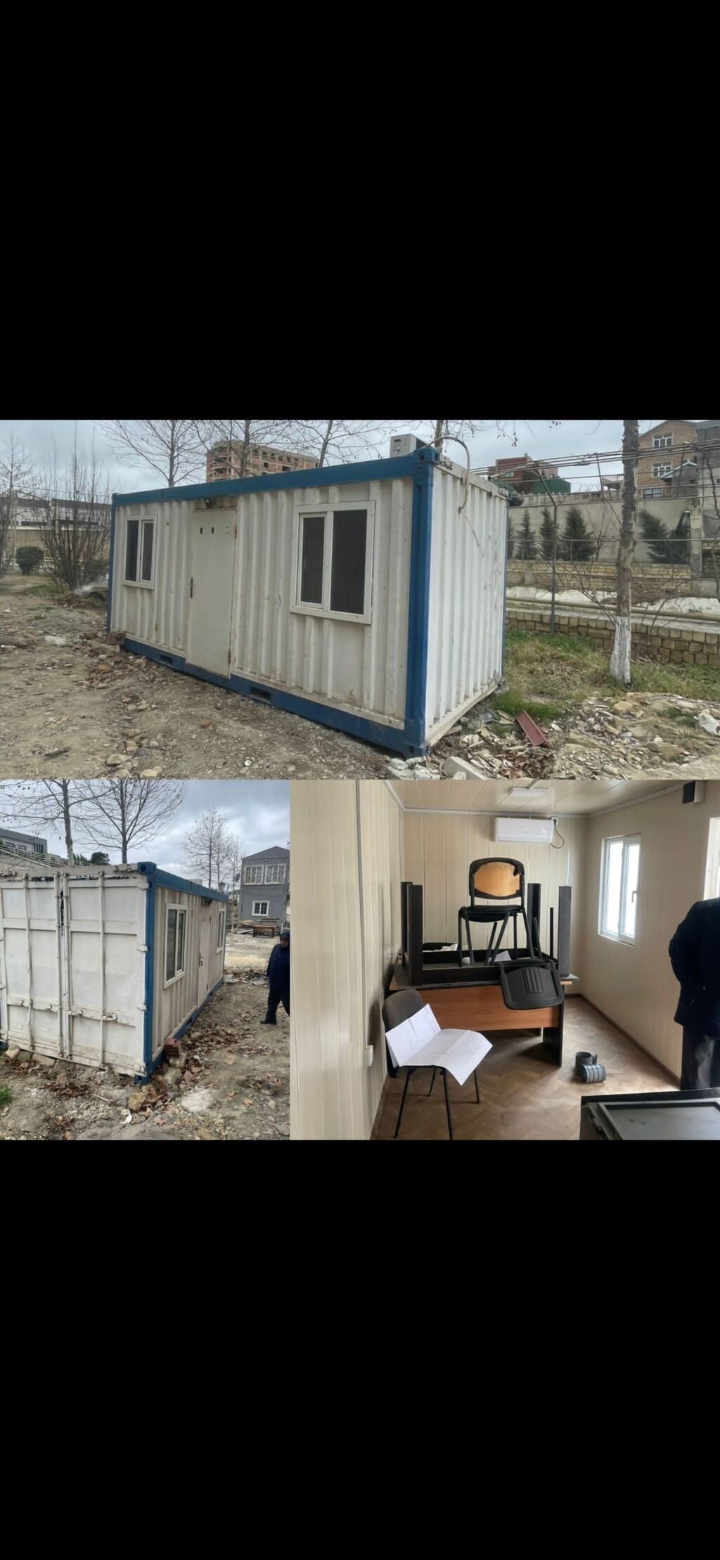 Demir Konteyner. ofis üçün. 3200azn. bezi mebelleri var. Kandisaner