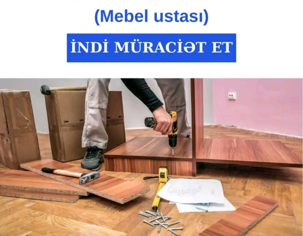 Mebel ustası xidməti - Mebel yığımı və quraşdırılması: dolab, komod