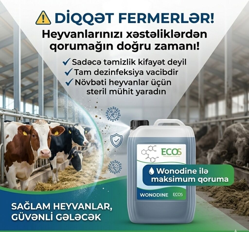 👨🏻‍🔬Wonodine - Yod Tərkibli Dezinfeksiya məhsulu 📢Fermerlərin