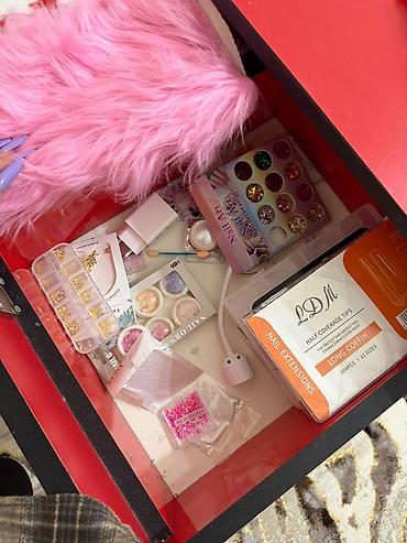 Manikür/stilizasiya üçün tam avadanlıq dəsti - Qırmızı manikür - şəkil 4