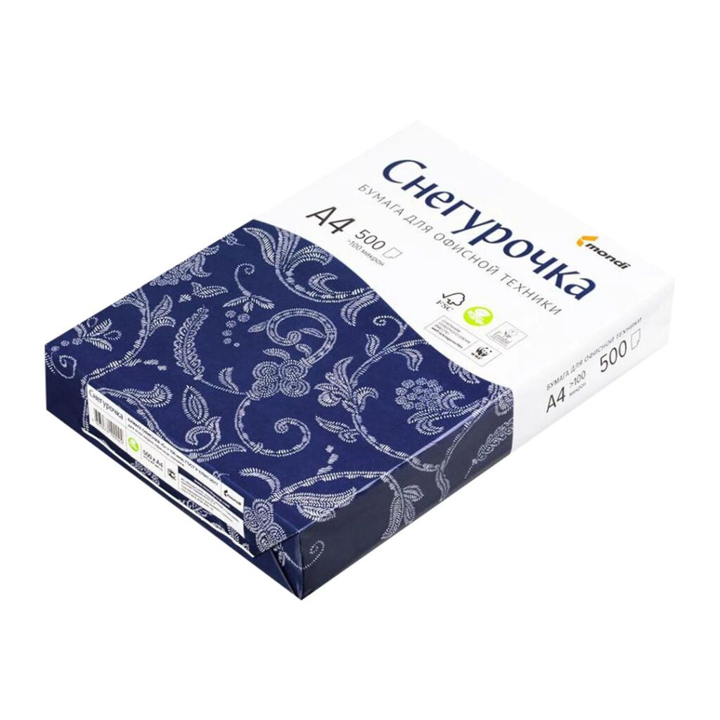 Snegurochka A4 ofis kağızı – 500 vərəq - Format: A4 (210×297 mm) -