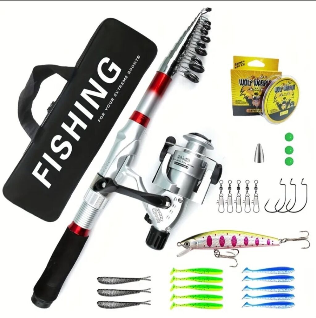 Balıqçılıq dəsti – tam komplekt ölçü: 3m Tərkib: - Teleskopik