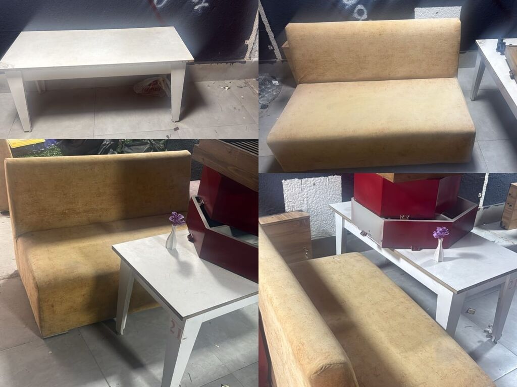 Kafe restoran ucun divan masa destleri satilir.17 destdi.1 dest 200