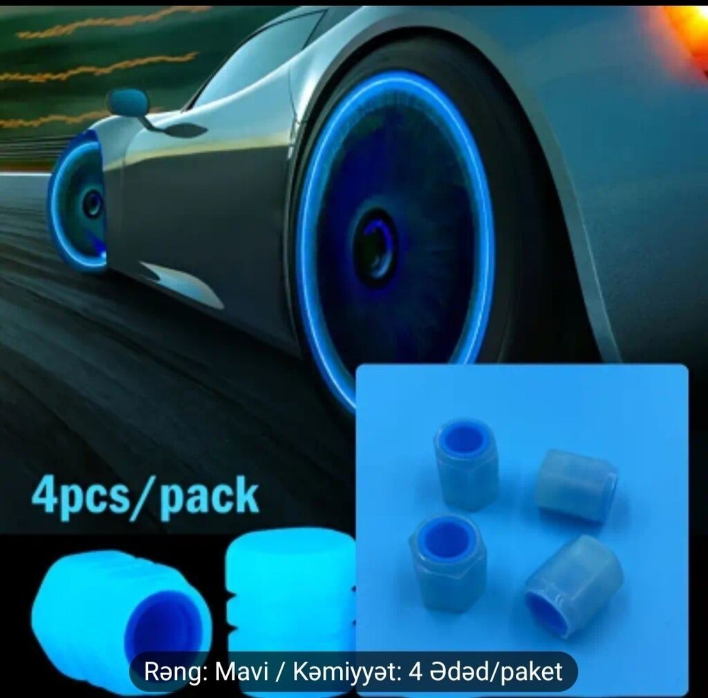 İşıqlı Valf Qapaqları, Floresan Gecə Parlayan Avtomobil Motosiklet