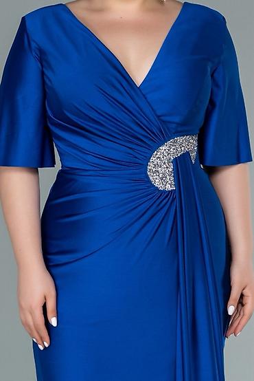 Mavi rəngdə zərif ziyafət-geyimi Cəmi 1 dəfə geyinilib carpatyadan - şəkil 3