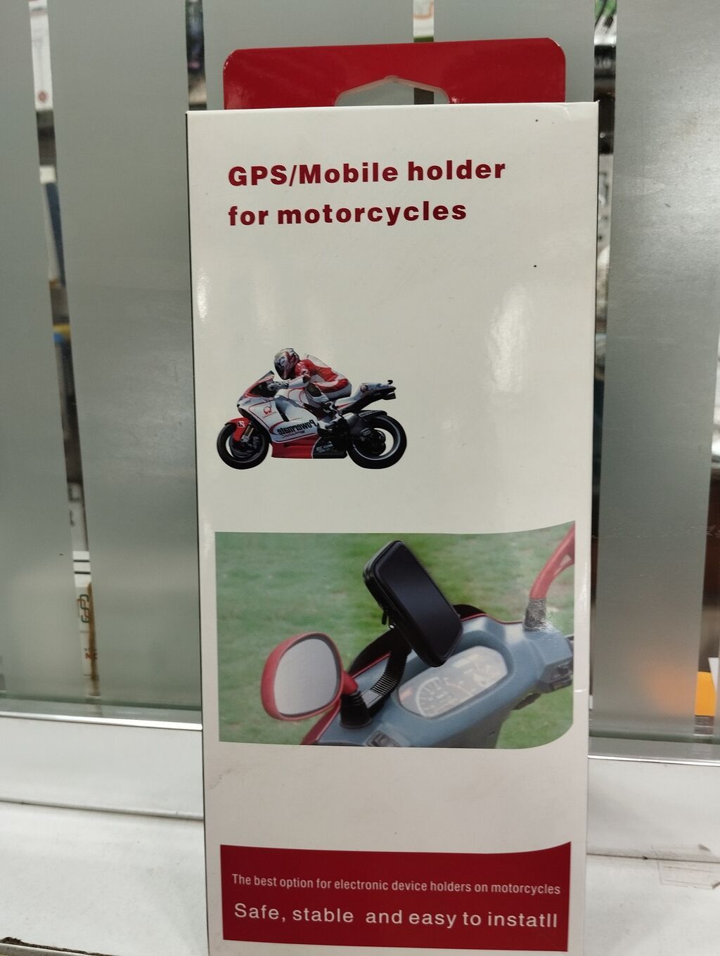 Motosiklet və velosipedlər üçün universal telefon tutacağı. Bu tutacaq