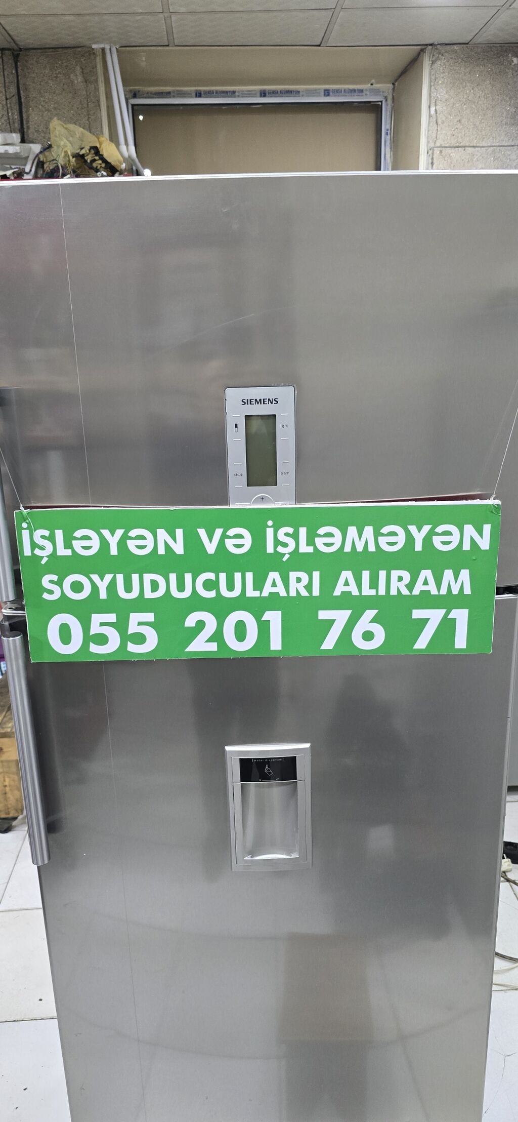 Xidmət: İstənilən markalı işləyən və işləməyən soyuducuların