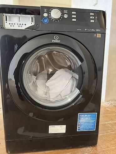 Indesit Innex önyükləməli paltaryuyan maşın - Rəng: qara, ön şüşəli - şəkil 3