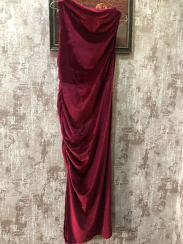 Yenidir.M L razmere gedir.Məhsul: Qırmızı-bordo məxməri gecə/libas - - şəkil 3