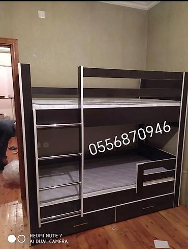 Oğlan və qız üçün, Yeni, Çarpayı, Matras ilə, Siyirməli, Laminat - şəkil 4