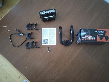 Şarj olunan velosiped farası – 5 LED + 12 SMD Məhsul təsviri: - Ön - şəkil 4