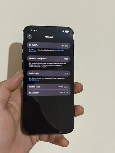 IPhone 15 Pro Max, 256 GB, Black Titanium, Face ID - şəkil 3