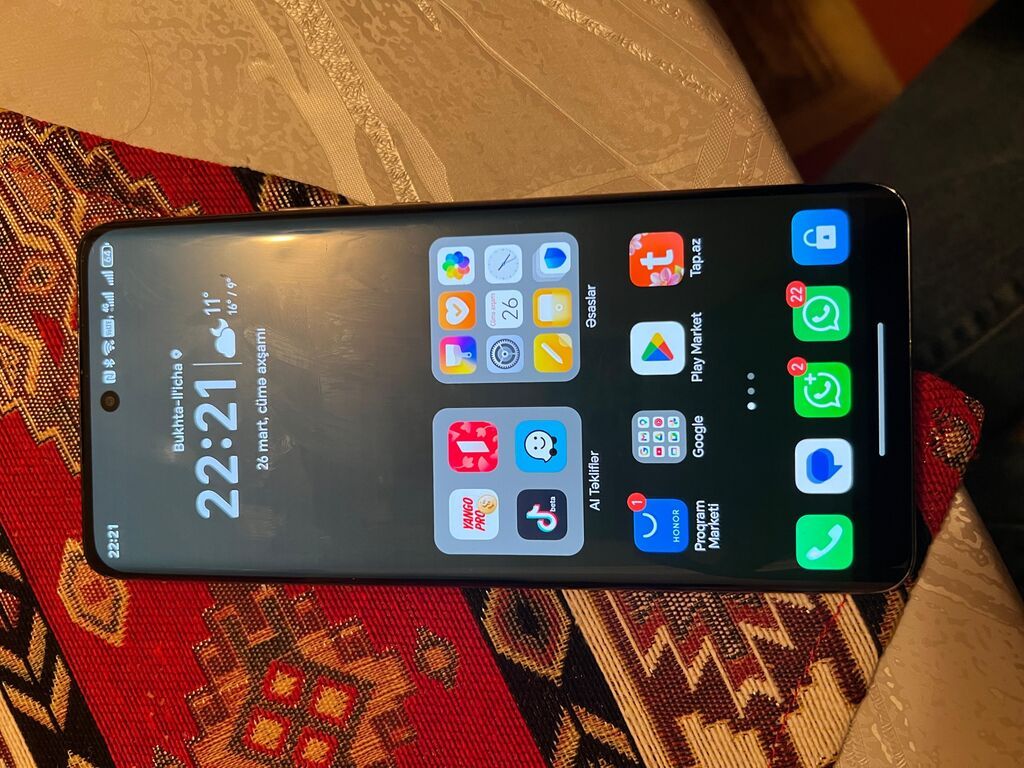Honor X9b, 256 GB, rəng - Narıncı, Barmaq izi