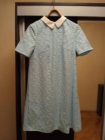 Midi elbise Mavi reng gundelik və ya kokteyl - şəkil 5