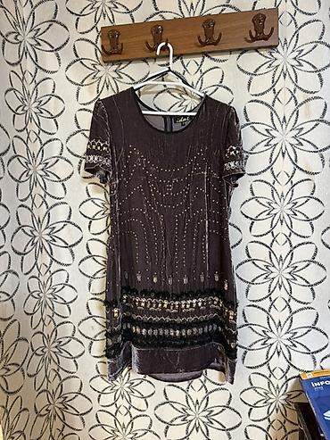 Brend: Idol Ölçü: L Qısaqol, dəyirmi yaxalı qadın paltarı. Yumşaq - şəkil 2