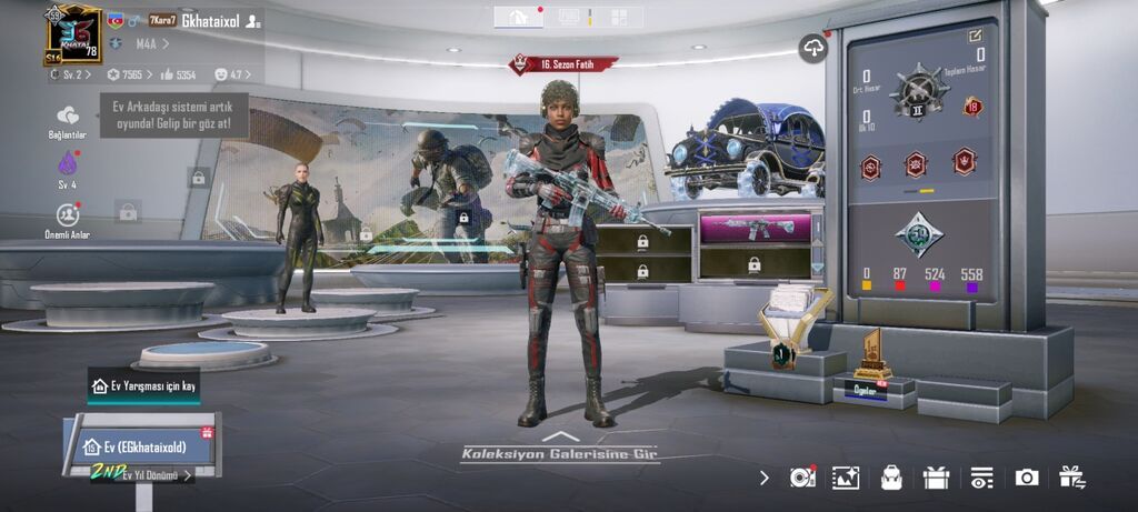 PUBG Mobile hesabı – nadir laboratoriya silahları və inkişaflar Hesab