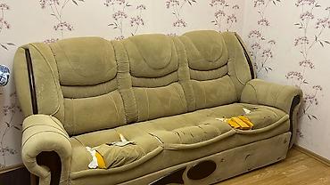 PULSUZ VERİLİR!! 2 Kreslo 1 divan Divanın üstündə biraz cırıq var - şəkil 3