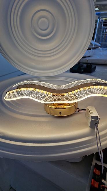 Müasir LED dekorativ bra-lar (divar lampaları) - Dizaynlar: dalğalı - şəkil 3