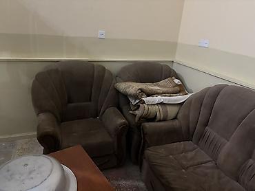 İşlənmiş, Klassik divan, 2 kreslo, Bazalı, Açılan - şəkil 4