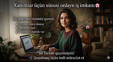 Satış məsləhətçisi tələb olunur, Yalnız qadınlar üçün, İstənilən yaş, Təcrübəsiz, Aylıq ödəniş - şəkil 2