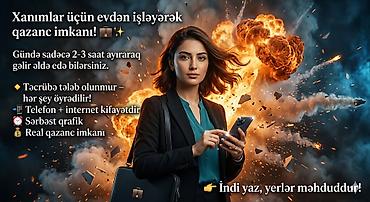 Satış məsləhətçisi tələb olunur, Yalnız qadınlar üçün, İstənilən yaş, Təcrübəsiz, Aylıq ödəniş - şəkil 3