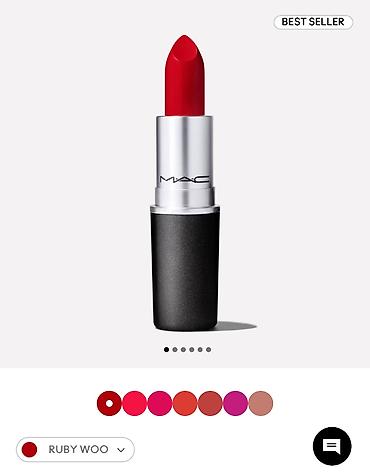 M·A·C Maximal Silky Matte Dodaq Pomadası – ruby woo rəngi dodaq boyası - şəkil 2