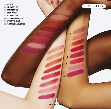 M·A·C Maximal Silky Matte Dodaq Pomadası – ruby woo rəngi dodaq boyası - şəkil 3