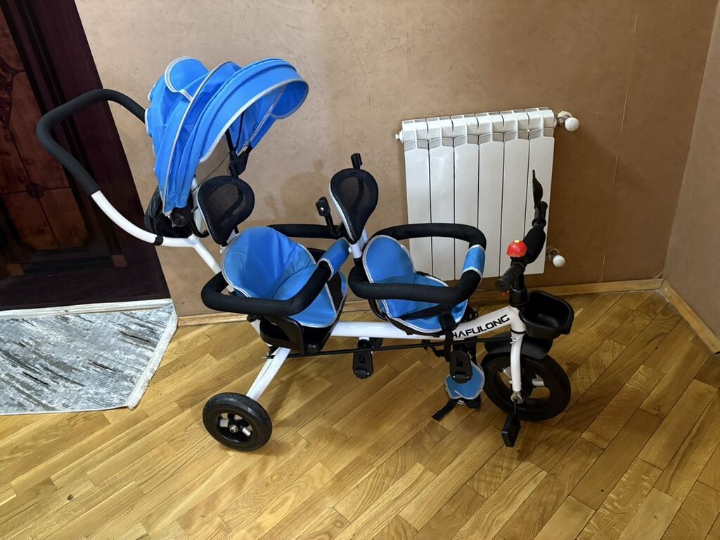 İki uşaqlı uşaq velosipedi/trisikl – HAFULONG - 2 uşaq üçün ardıcıl