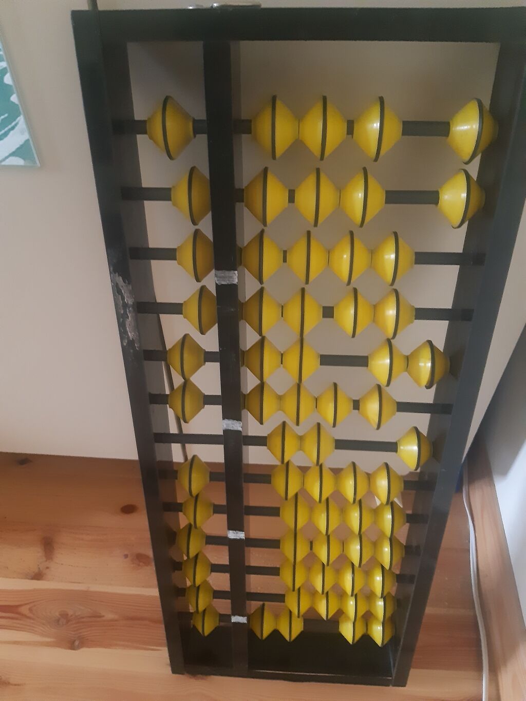 Böyük ölçülü klassik abakus (sayma çərçivəsi) - Material: bərk taxta