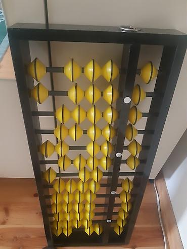 Böyük ölçülü klassik abakus (sayma çərçivəsi) - Material: bərk taxta - şəkil 3