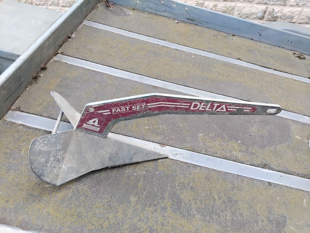 Якорь гальванизированный "Плуг" весом 16 кг. рекомендован для ложок