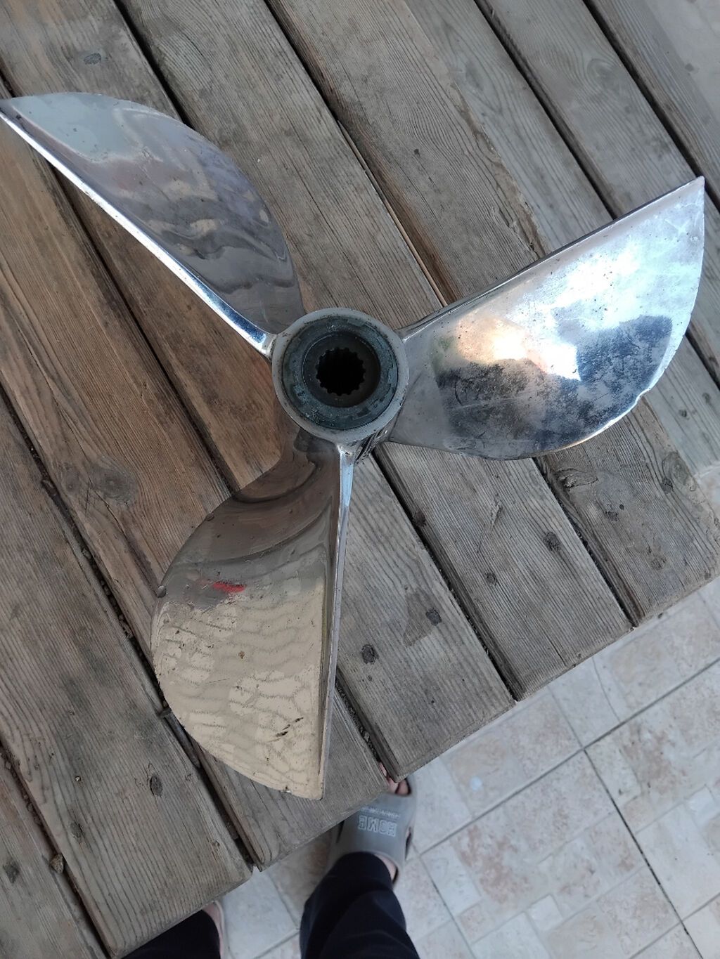 Спортивный Гребной винт трехлопострой в диаместре 35 см