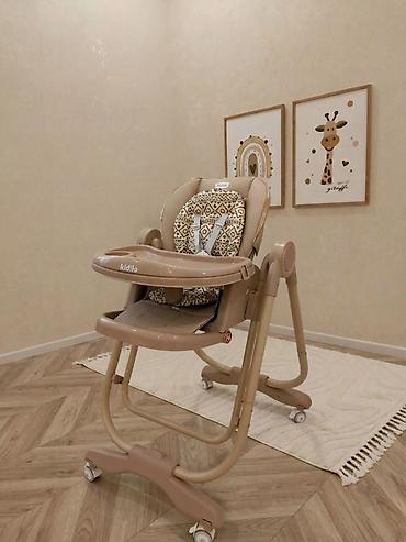 Uşaq yemək stulu – Kidilo ✓ Yellənir, manual idarə olunur ✓ Rahat - şəkil 2