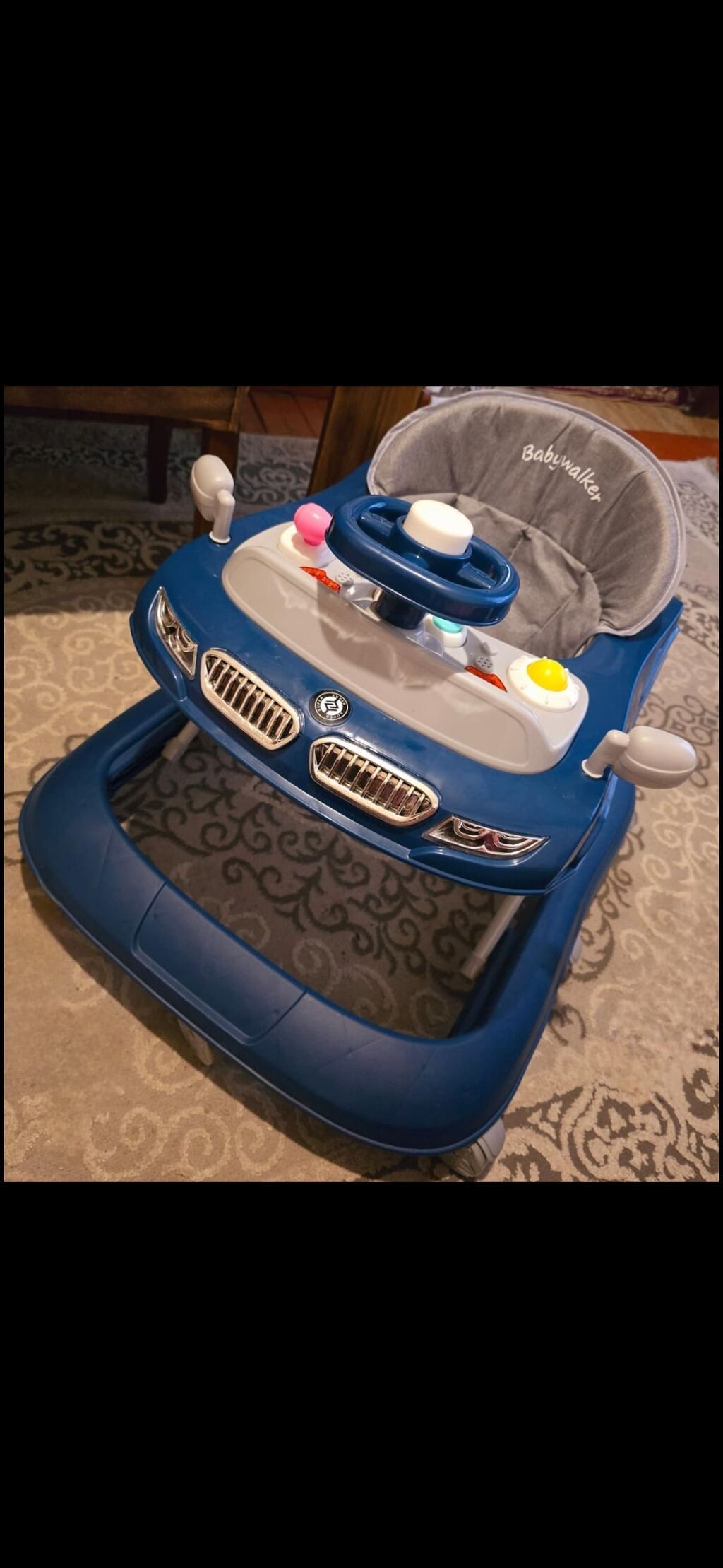 Uşaq gəzdirəni – Babywalker model - Avto-dizaynlı, mavi rəngli karkas