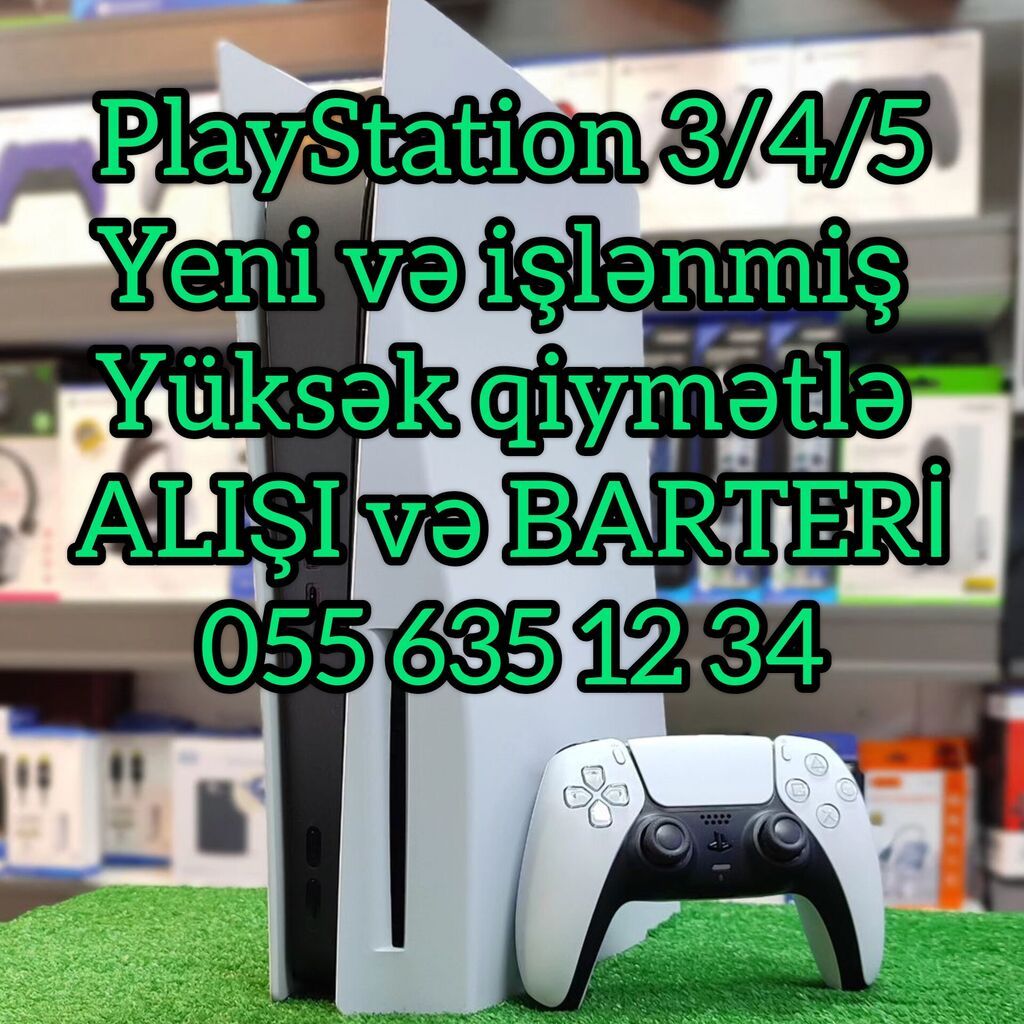 PlayStation alışı Yeni və İkinci əl PlayStation 5 PlayStation 4