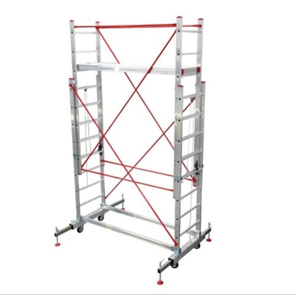 Alüminium mobil iskələ sistemi - Material: yüngül və möhkəm alüminium